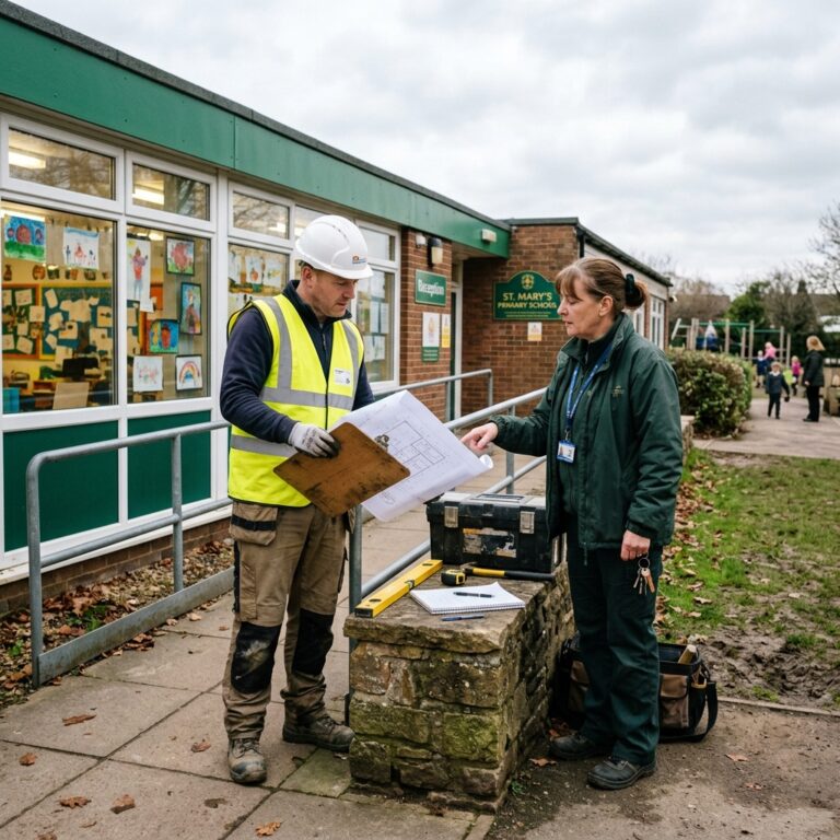 DBS check for contractors working on school and care home sites